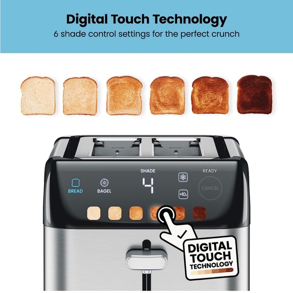 Details
 Chefman
Color Smart Touch Digital 2 Slice Toaster. 
Brand New. - Picture 6 of 7